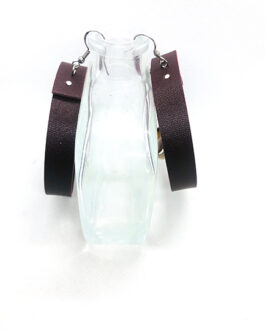 Leather Hoop Earrings